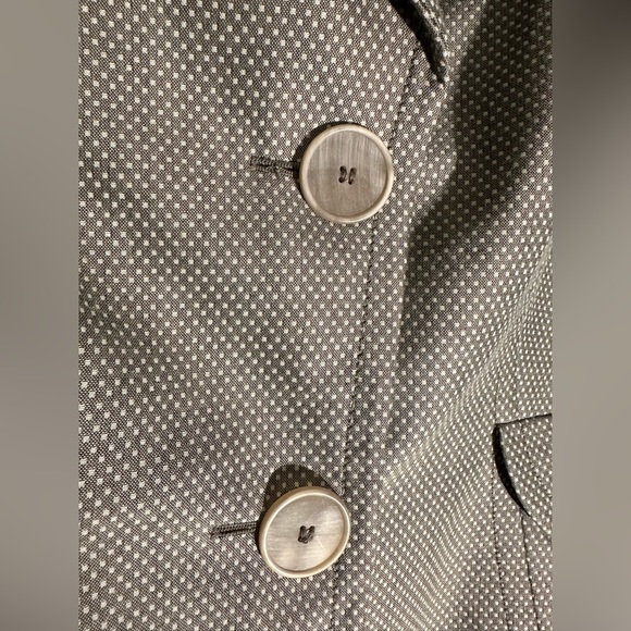 Akris Punto cotton taupe/white dot blazer - size 8 - Picture 5 of 12